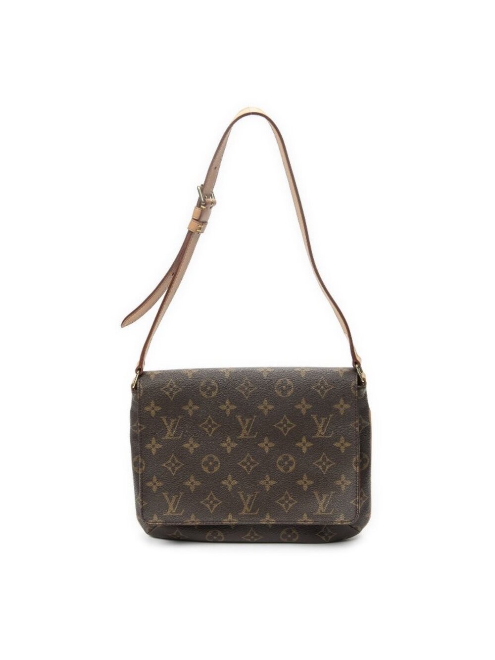 Louis Vuitton Musette Tango Brown Monogram Canvas Crossbody